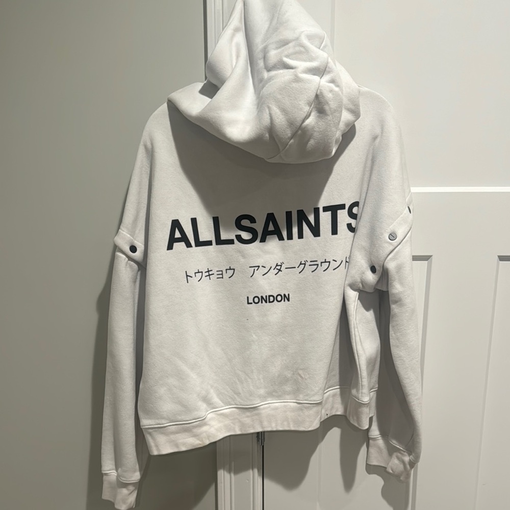 AllSaints White Hoodie